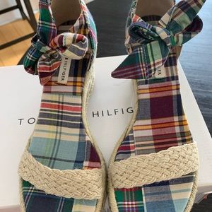 Ladies Tommy Hilfiger wedge sandals, size 8